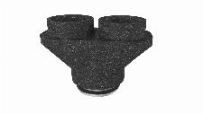 Duco broekstuk DucoBox 2 x �125 mm ? 1 x �160 mm