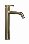 Blue Label Brondby XL wastafelkraan high rise cold start, geborsteld goud FK-0326XL-BB