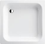Bette BetteQuinta, Douchebak, vierkant, vlak, plaatstaal, anti-slip, 900 x 900 x 150mm (LxBxH), wit