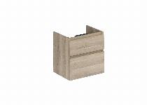 Blue Label Mette onderkast 2x lade, greeploos, 2x greeplijst in kleur meubel, 1x uitsparing 60cm urban oak 60x60x9 (hxbxd)