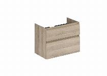 Blue Label Mette onderkast 2x lade, greeploos, 2x greeplijst in kleur meubel, 1x uitsparing 80cm urban oak 60x80x9 (hxbxd)