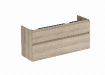 Blue Label Mette onderkast 2x lade, greeploos, 2x greeplijst in kleur meubel, 2x uitsparing 140cm urban oak 60x140x9 (hxbxd)