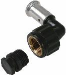 Henco knie koppeling 90gr, 14mm x 1/2" kunststof (pers x binnendraad)