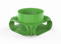 DucoFlex Vloer- en Plafondplenum 4 x ovaal D160