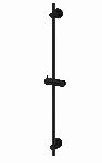 Blue Label glijstang 90cm met wateraansluiting, messing muurbevestiging, ABS/messing glijstuk 19mm mat zwart FK-T0901-MB