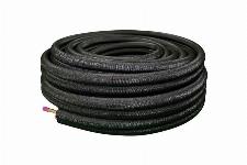 Solar Plus ge�soleerde koperen leiding 3/8" x 5/8", 20m, brandvertragende isolatie, zwart