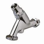 Raminex beluchterkraan 1/2" x 3/4", 2x buitendraad steeksleutelbediening, chroom, excl. slangwartel en sleutel 11012