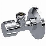 Raminex hoekstopkraan 1/2"x3/8" met zelfdichtende schroefdraad chroom 1200044