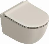 Catalano Sfera Tonalita wandcloset Silentech, Twinglaze zonder spoelrand 50cm mat sabbia 0511500029