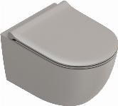 Catalano Sfera Tonalita wandcloset Silentech, Twinglaze zonder spoelrand 50cm mat tortora 0511500032