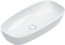 Catalano Alvea waskom, antibacterieel, zonder overloop. 80x40 cm, h14 cm. Wit