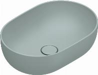 Catalano Tonalita Sfera waskom, antibacterieel, zonder overloop. 50x35 cm, h16 cm. Mat acqua