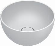 Catalano Tonalita Sfera rond waskom, antibacterieel, zonder overloop. 32 cm diameter, h14 cm. Mat wit