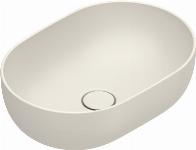 Catalano Tonalita Sfera waskom, antibacterieel, zonder overloop. 50x35 cm, h16 cm. Mat lino