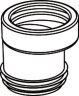Wisa Manchet no.7 wit lengte a 120 mm voor buis 110 mm excentrische sprong 20 mm model NKS 7000119910