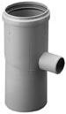 Burgerhout kunststof enkelwandig rookgas L= 130mm condensafvoer 80x80mm 400452054