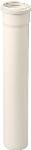 Ubbink enkelwandige buis �80mm wand 2mm lengte 2003mm steekeind/mof met afdichting wit 0123040