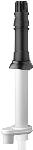 Ubbink dakdoorvoer parallel �60mm �80/80mm kunststof pp met glijschaal lengte 1110mm zwart/wit 0184215