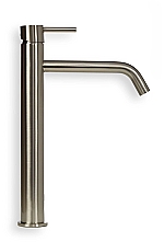 Blue Label Brondby XL wastafelkraan high rise cold start geborsteld nikkel FK-0326XL-BN