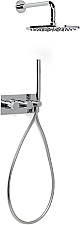 Blue Label Brondby douchesysteem incl. inbouwdeel chroom FK-003-H-CH