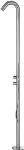 Blue Label Tube buitendouche, met handdouche, inclusief inbouwdeel, 316S RVS