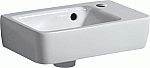 Geberit Renova Plan Fontein kraangat rechts met overloop wit 36x25x14.5cm wit 500382011