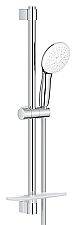 Grohe Tempesta glijstangset m. handdouche �11cm m. 3 straalsoorten 60cm m. doucheslang 175cm m. easyreach tray chroom 27600003