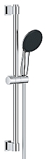 Grohe Vitalio Start glijstangset m. handdouche �11cm m. 1 straalsoort 60cm m. doucheslang 175cm chroom/zwart 27943001