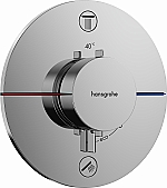 Hansgrohe ShowerSelect Comfort S afbouwdeel v. inbouw douchekraan thermostatisch m. 2 functies chroom 15554000