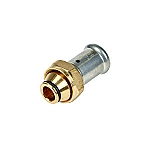 Henco aansluiting met wartel 20 mm x 3/4" Euroconus 19P-2005