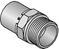 Uponor S-press fitting recht 1-delig hoek 0 aansluiting 1: 40mm persmof aansluiting 2: 40mm buitendraad 1046901