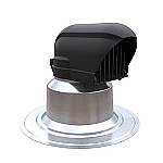 Ubbink kabel- en leidingdakdoorvoer 0� ge�soleerd zwart 0770216 