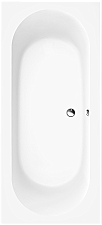 Villeroy & Boch O.novo kunststof duobad acryl rechthoekig 180x80x50cm z. poten wit UBA180CAS2V01