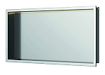 Luca Sanitair Inbouwnis 60x30x6,5cm in RVS met LED verlichting (3000 kelvin) en transformator IP67 Geborsteld nikkel