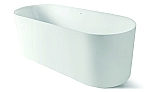 Luca Sanitair Primo vrijstaand bad van acryl met overloop 170x71x60h glans wit