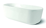 Luca Sanitair Primo vrijstaand bad van acryl met overloop 170x78x60h glans wit