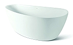 Luca Sanitair Primo vrijstaand bad van acryl met overloop 170x78x60h glans wit