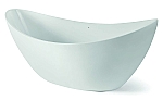 Luca Sanitair Primo vrijstaand bad van acryl met overloop 180x80x77h glans wit