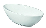 Luca Sanitair Primo vrijstaand bad van acryl met overloop 180x81x60h glans wit