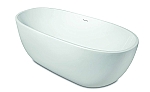 Luca Sanitair Primo vrijstaand bad van acryl met overloop 170x78x60h glans wit