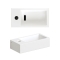 Clou Flush 3 fontein 36cm met kraangat links mat wit CL/03.02032