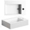 Clou Flush 2 Plus fontein met kraangat zonder plug wit keramisch CL/03.03220