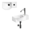 Clou Flush 3 fontein 36cm rechts middernacht marine PE CL/03.82031