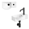Clou InBe fontein set 8 wit keramiek en mat zwart IB/03.03093.21