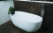 Luca Sanitair Primo vrijstaand bad van acryl met overloop 170x78x60h glans wit