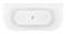 Luca Sanitair Primo back to wall bad van acryl met overloop 170x80x60h glans wit