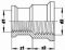 VSH Draad verloopmof DZR messing 3/4 x 1/2 inch binnendraad 0450549