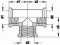 VSH messing draadfitting T-stuk 1" 3 x binnendraad 0412269