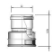 Burgerhout Flex koppelstuk 130mm MultiFlex flex-mof (boven) 400470252