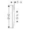 Hansgrohe rozet DN15 x 5mm chroom